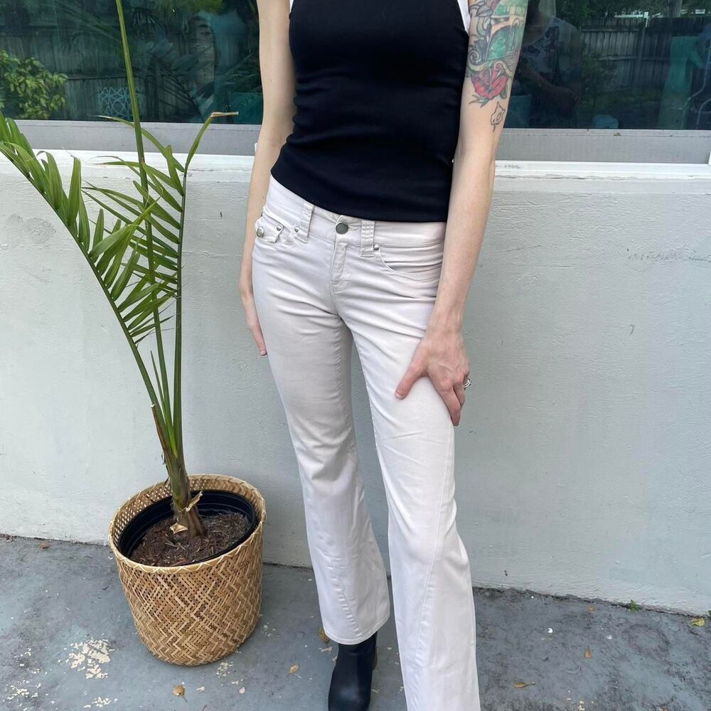 Rue 21 Beige Vintage Flair Jeans